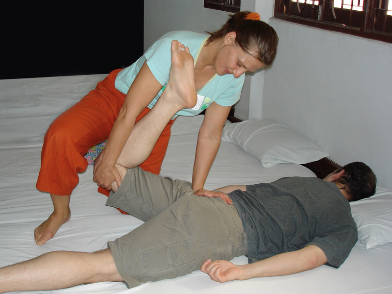 Foto einer Thaimassage